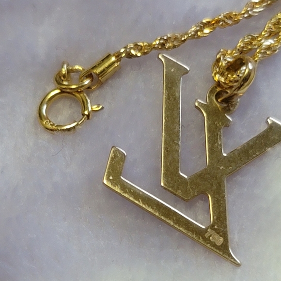 🎁SOLD🎁18K Real Gold pendant&necklace - Picture 4 of 4